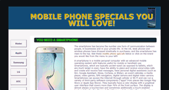 Desktop Screenshot of mobilephonespecials.com