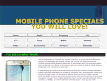 Tablet Screenshot of mobilephonespecials.com